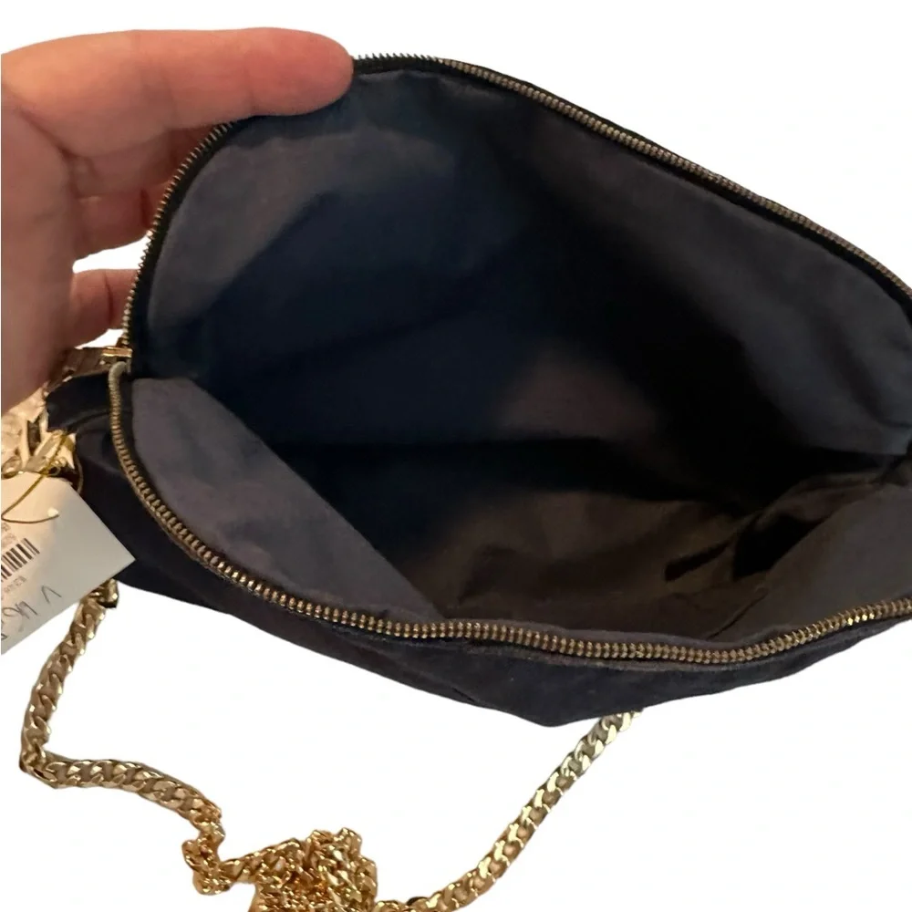 Authentic Hermes Bolide Cosmetic Pouch Navy Blue